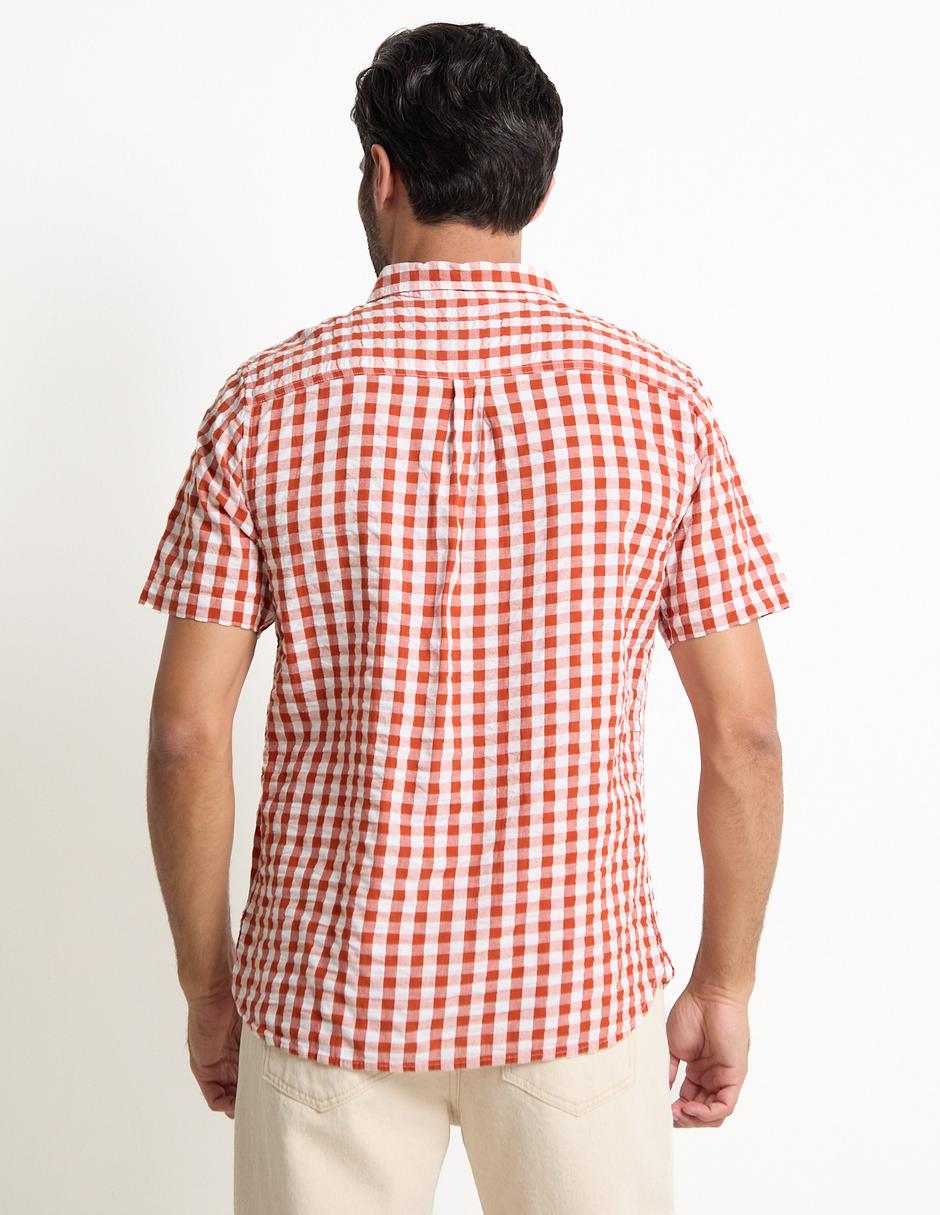 Camisa casual manga corta para hombre