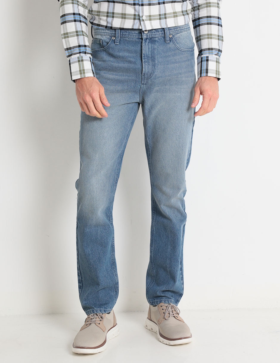 Jeans straight lavado deslavado para hombre Jeans straight lavado deslavado para hombre