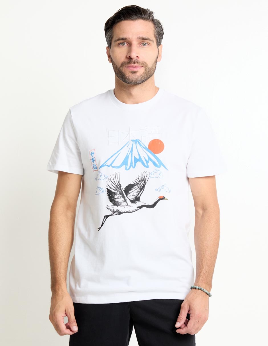 Playera cuello redondo para hombre