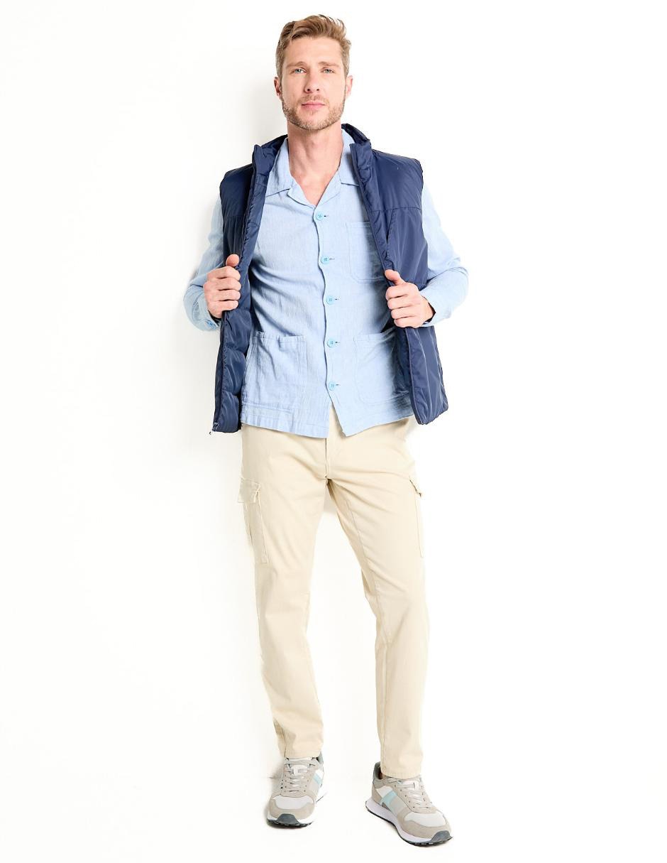 Sobrecamisa casual Weekend de algodón manga larga para hombre