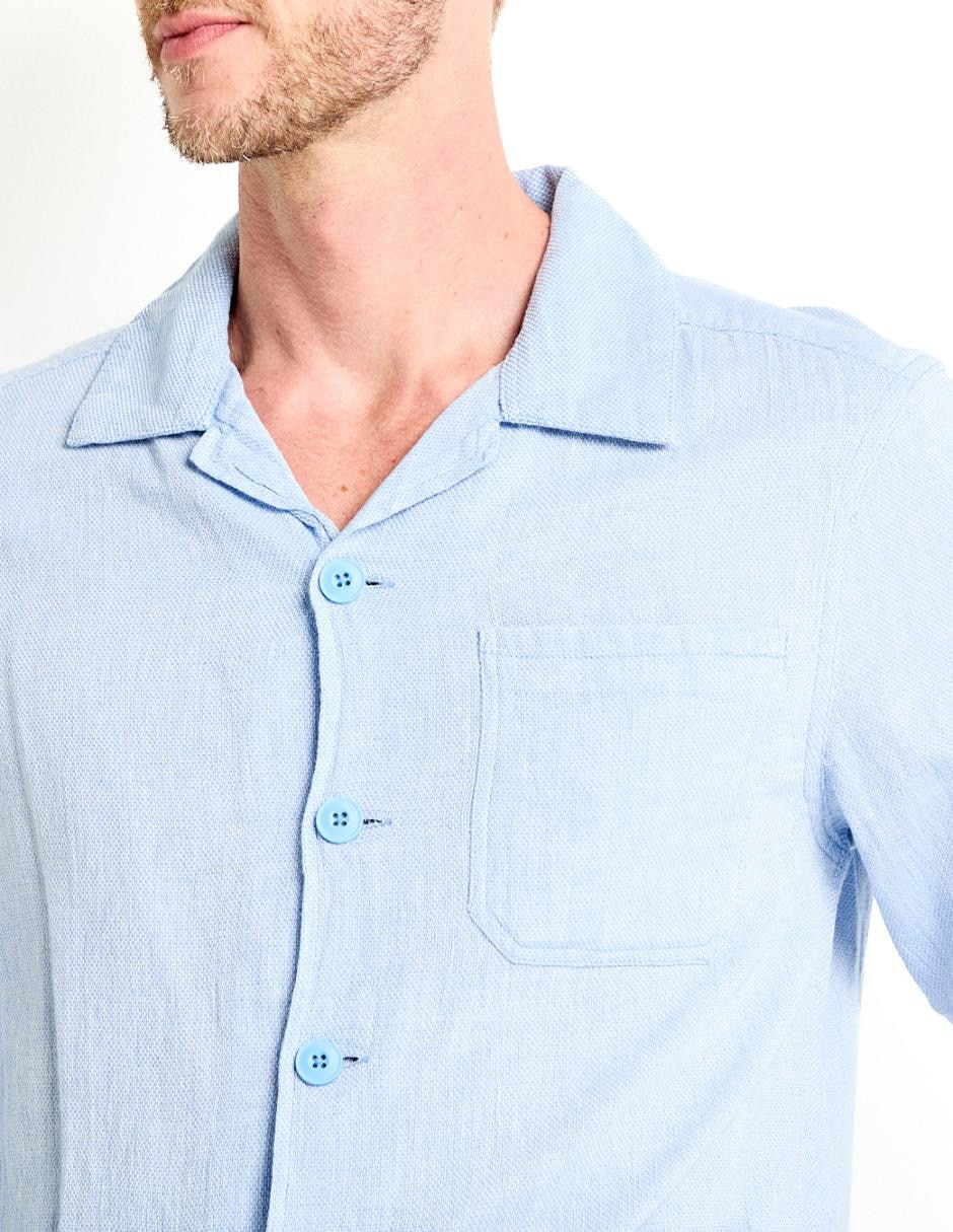 Sobrecamisa casual Weekend de algodón manga larga para hombre