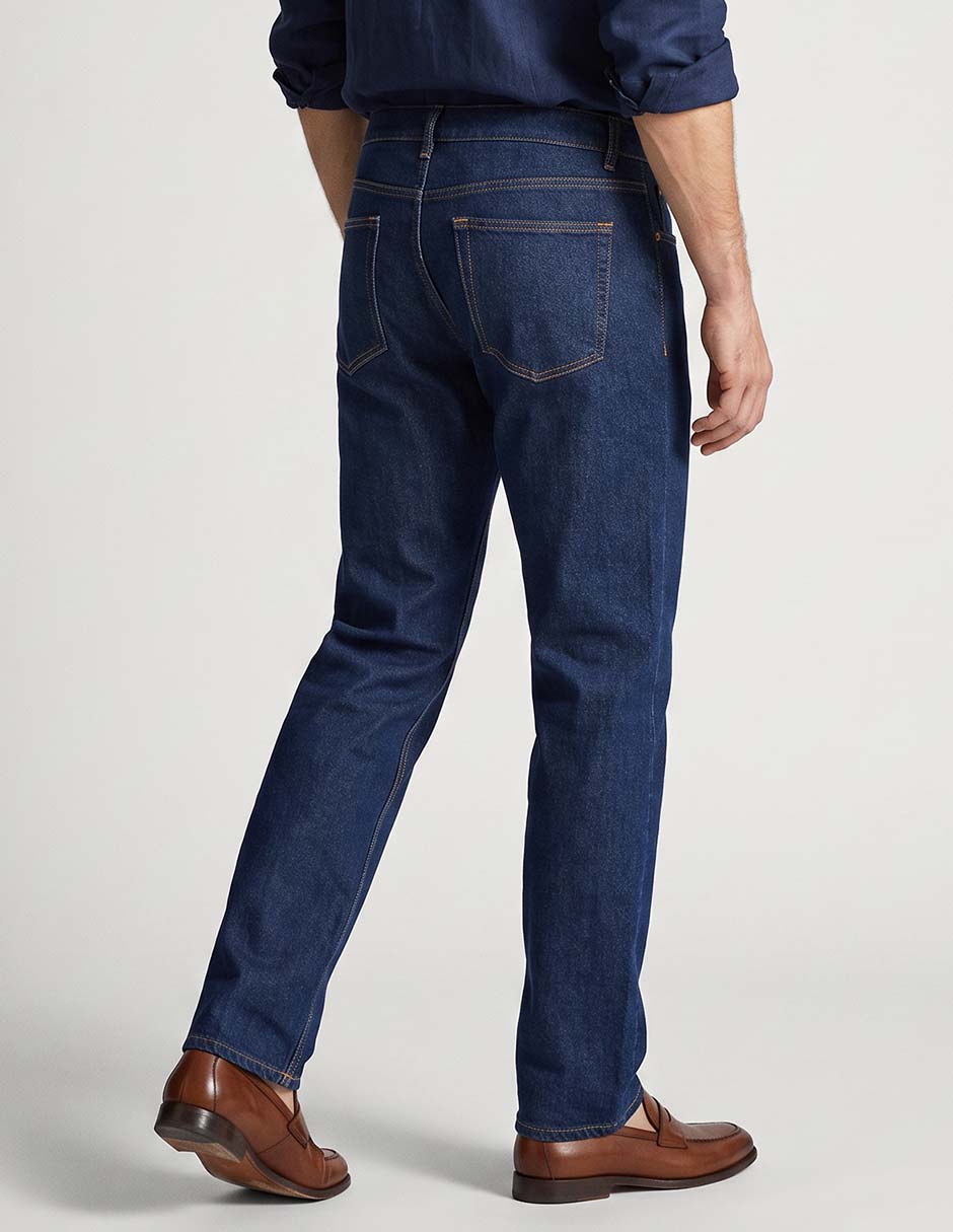 Jeans slim lavado obscuro para hombre 2