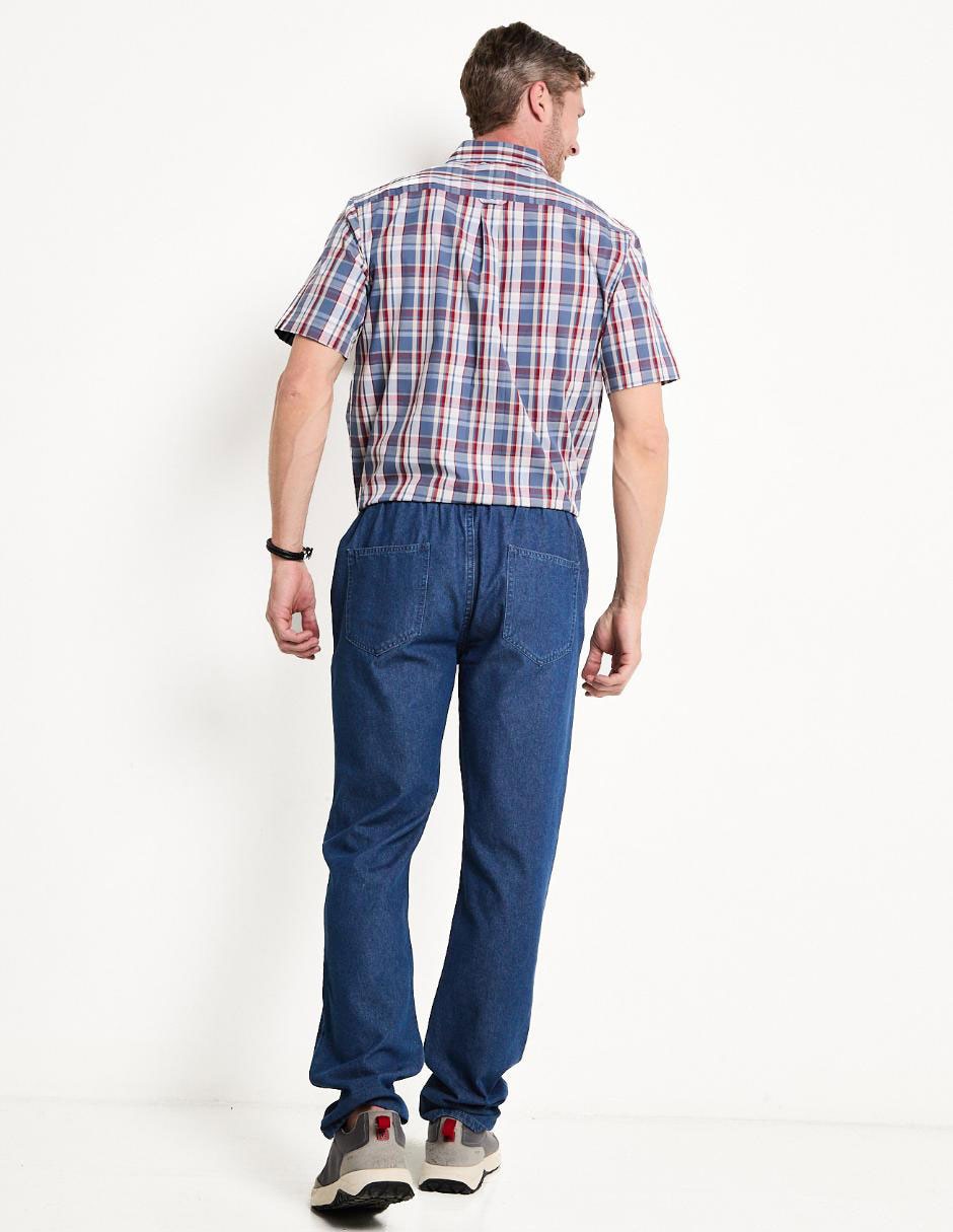 Jeans slim lavado medio para hombre 2
