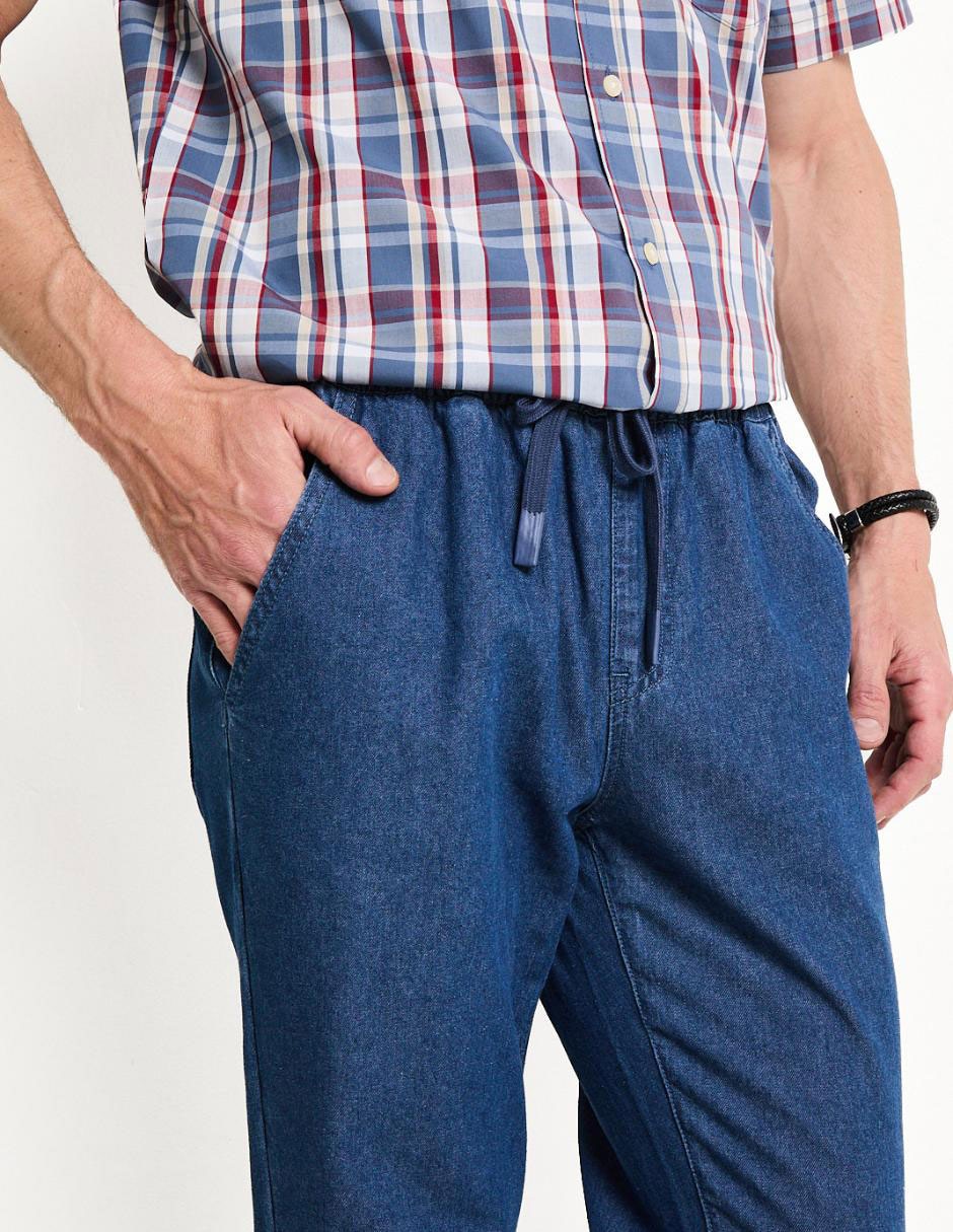 Jeans slim lavado medio para hombre 4