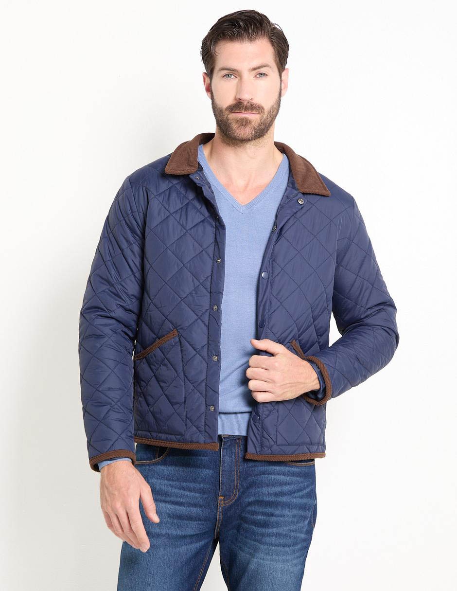 Chamarra casual con bolsillos para hombre Chamarra casual con bolsillos para hombre