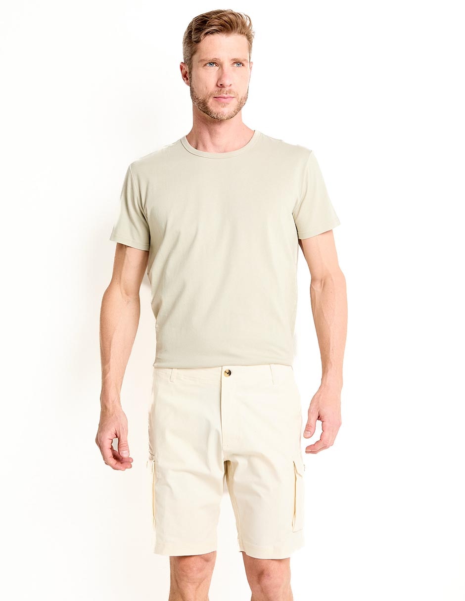 Bermuda de algodón para hombre