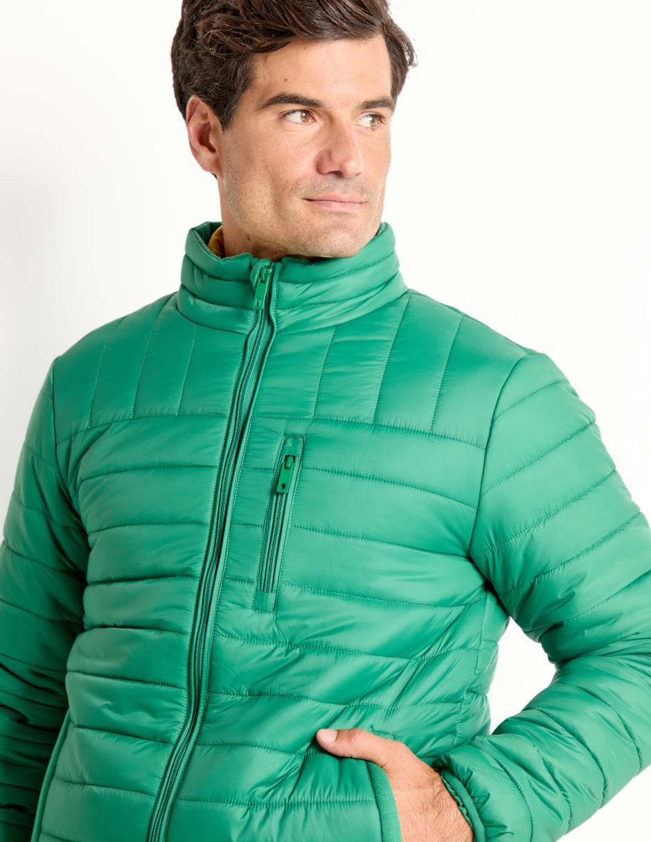 Chamarra acolchada capitonada para hombre
