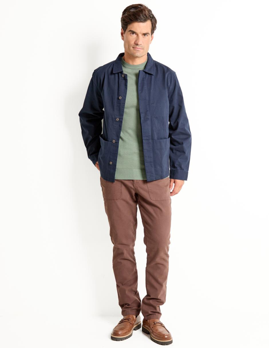 Pantalón recto Weekend de algodón para hombre