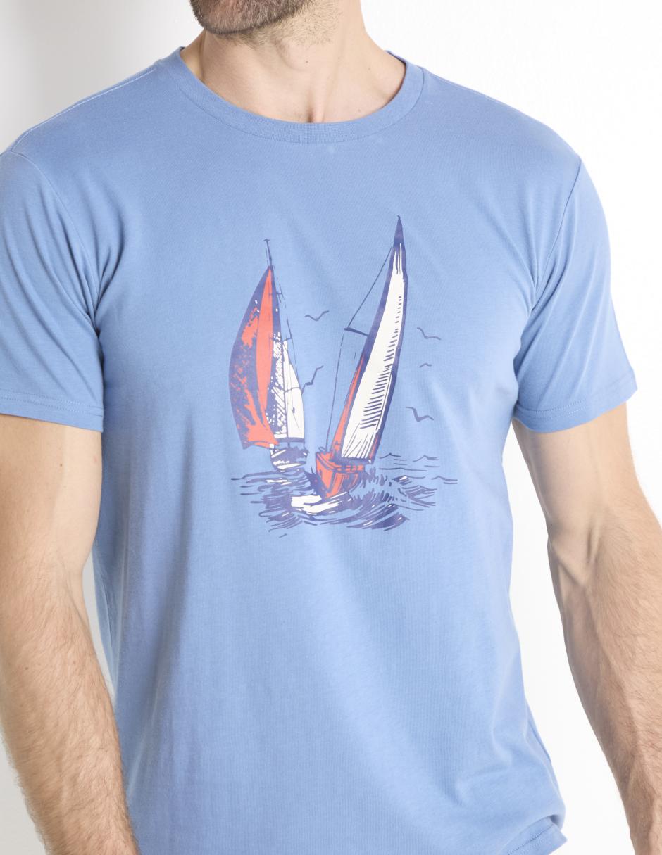 Playera cuello redondo para hombre