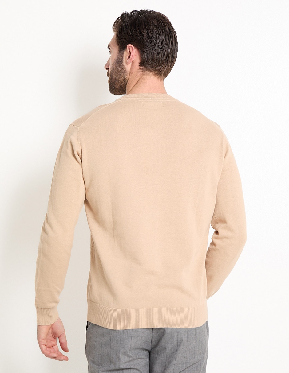 Suéter cuello v para hombre 4
