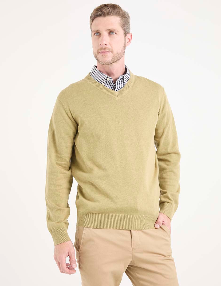 Suéter cuello v para hombre Suéter cuello v para hombre