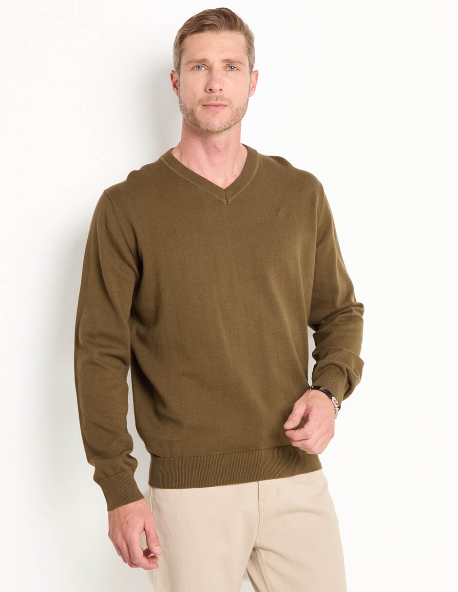 Suéter cuello v para hombre Suéter cuello v para hombre