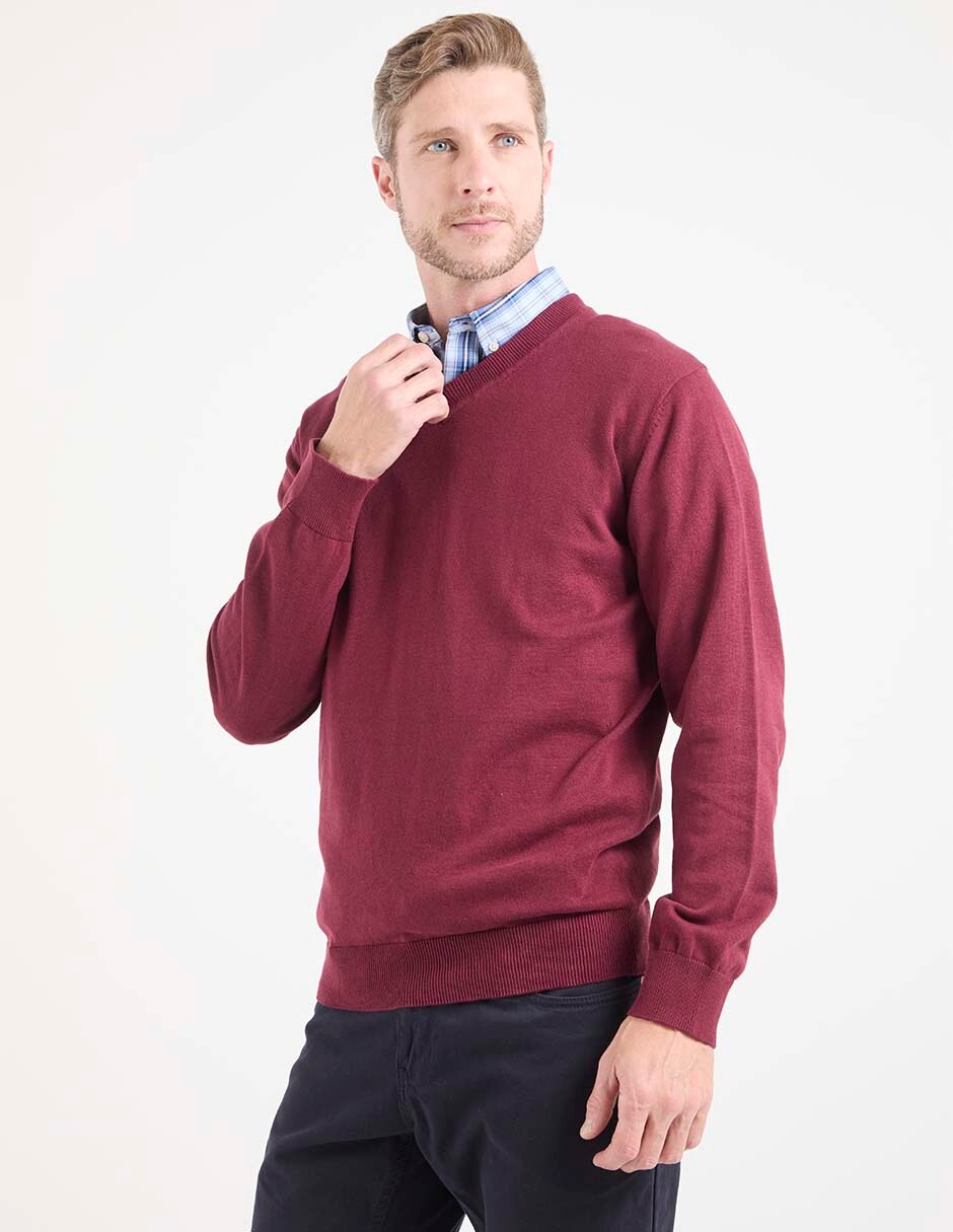 Suéter cuello v para hombre Suéter cuello v para hombre