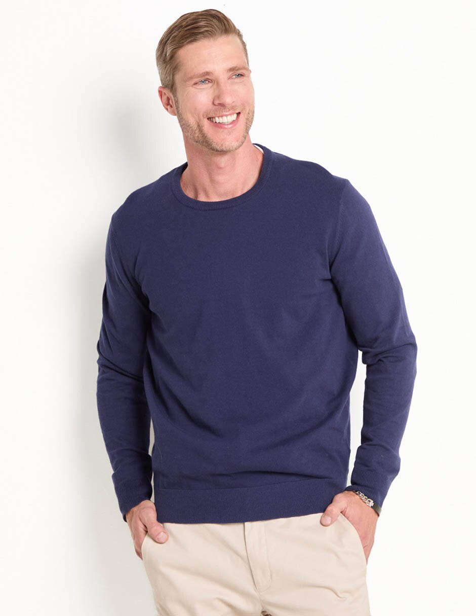 Suéter cuello redondo para hombre Suéter cuello redondo para hombre