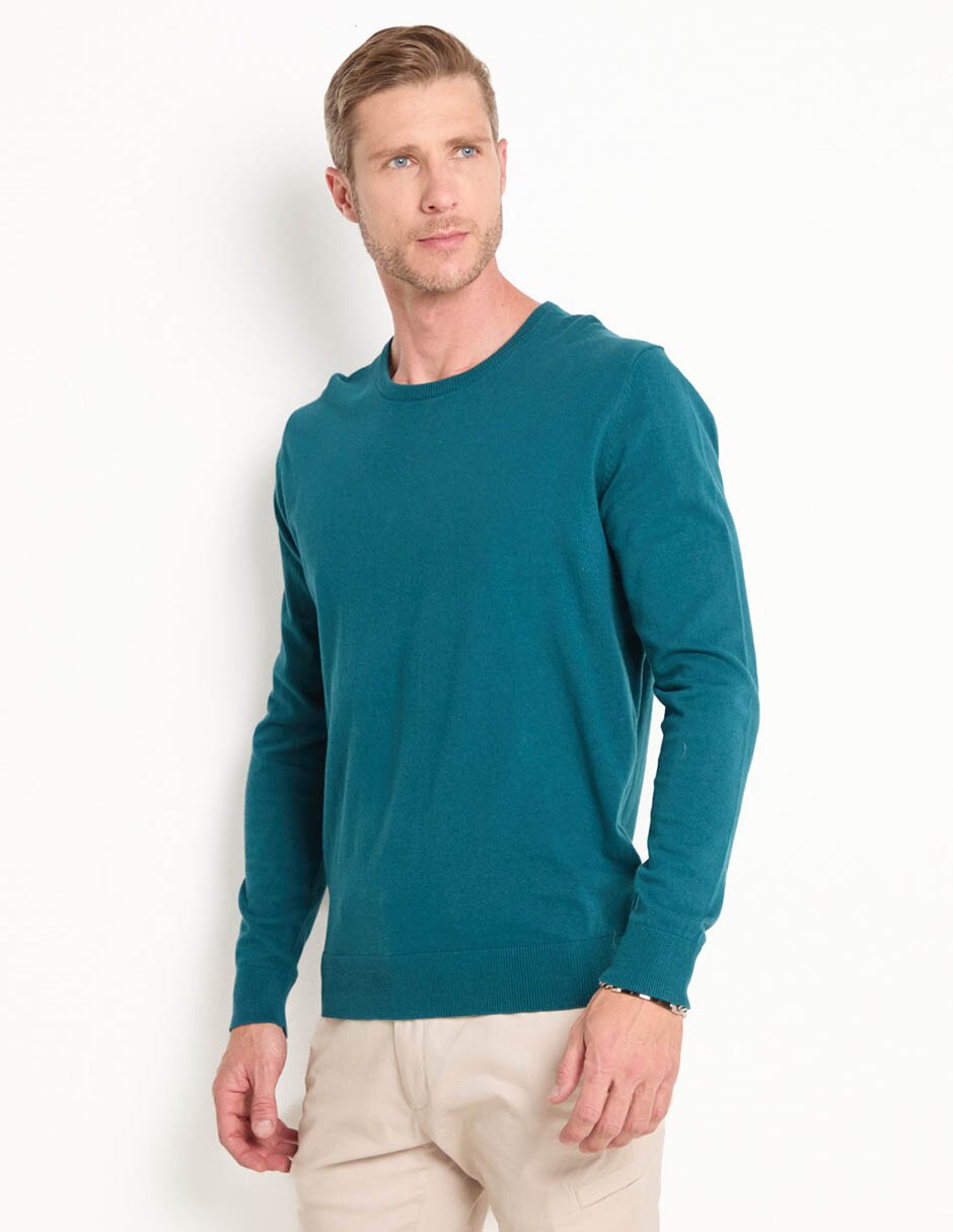 Suéter cuello redondo para hombre Suéter cuello redondo para hombre