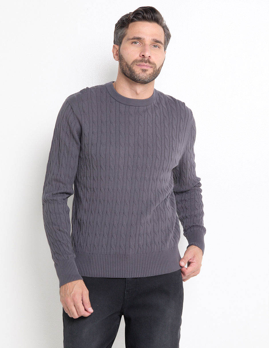 Suéter cuello redondo para hombre Suéter cuello redondo para hombre