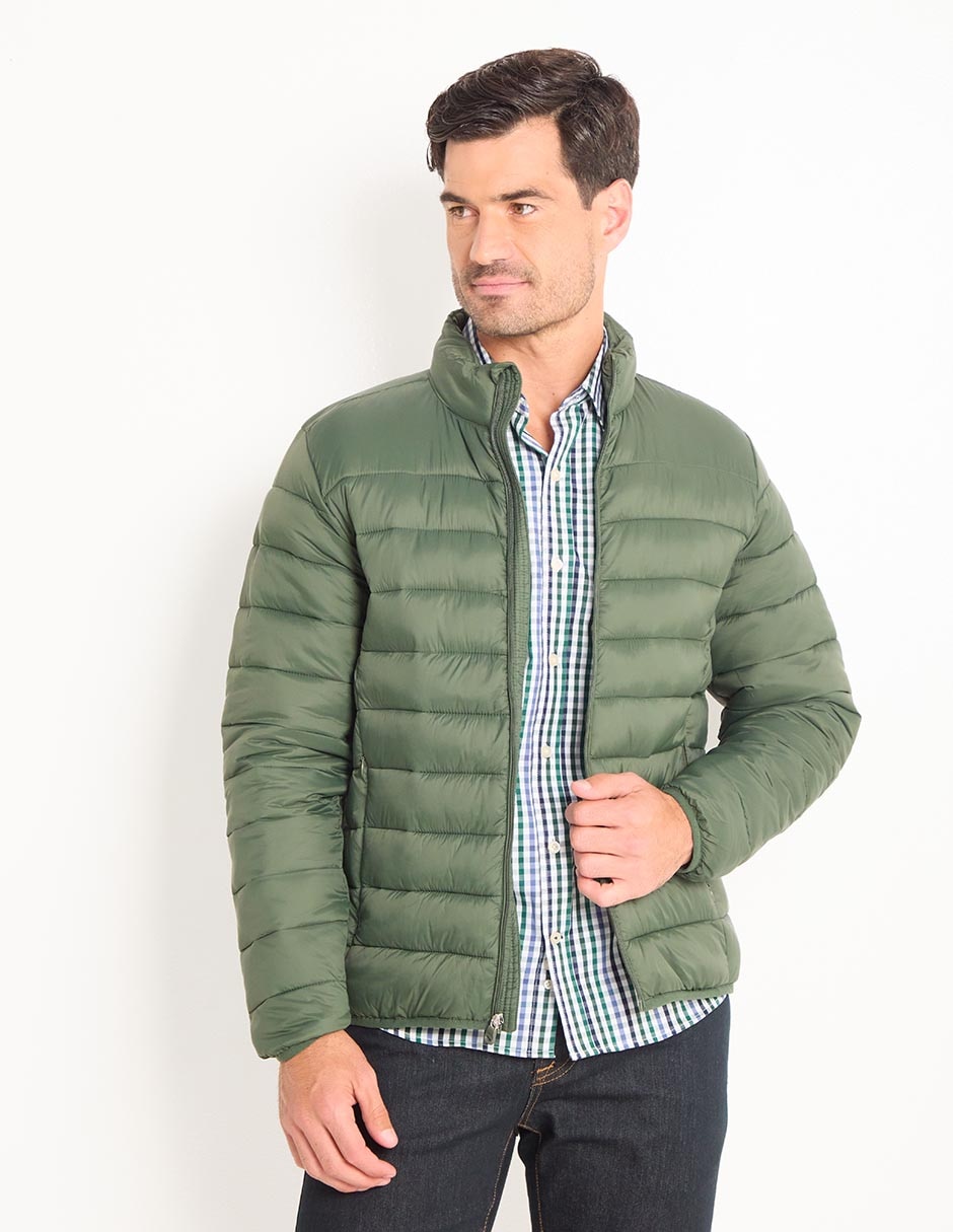 Chamarra acolchada con bolsillos para hombre Chamarra acolchada con bolsillos para hombre