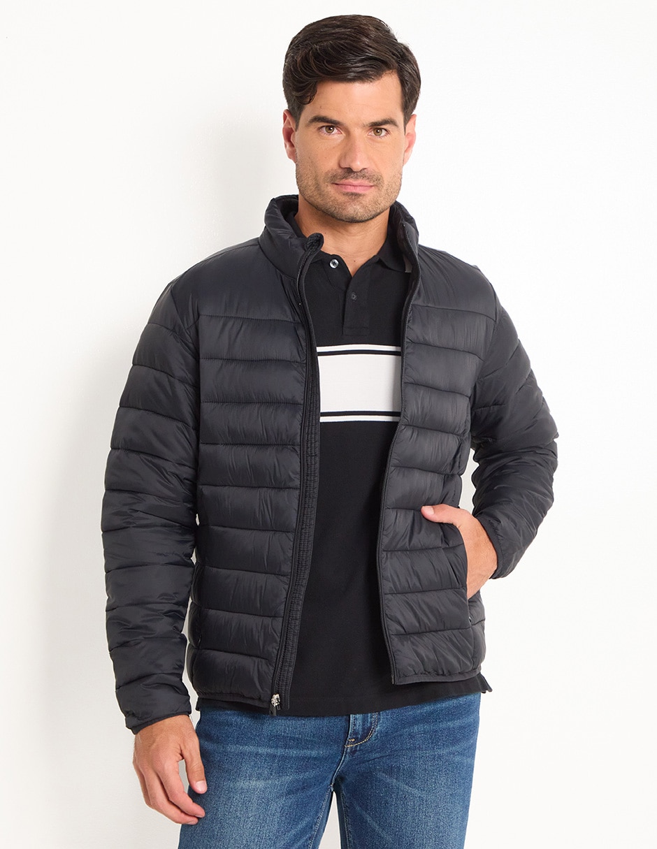 Chamarra acolchada con bolsillos para hombre Chamarra acolchada con bolsillos para hombre