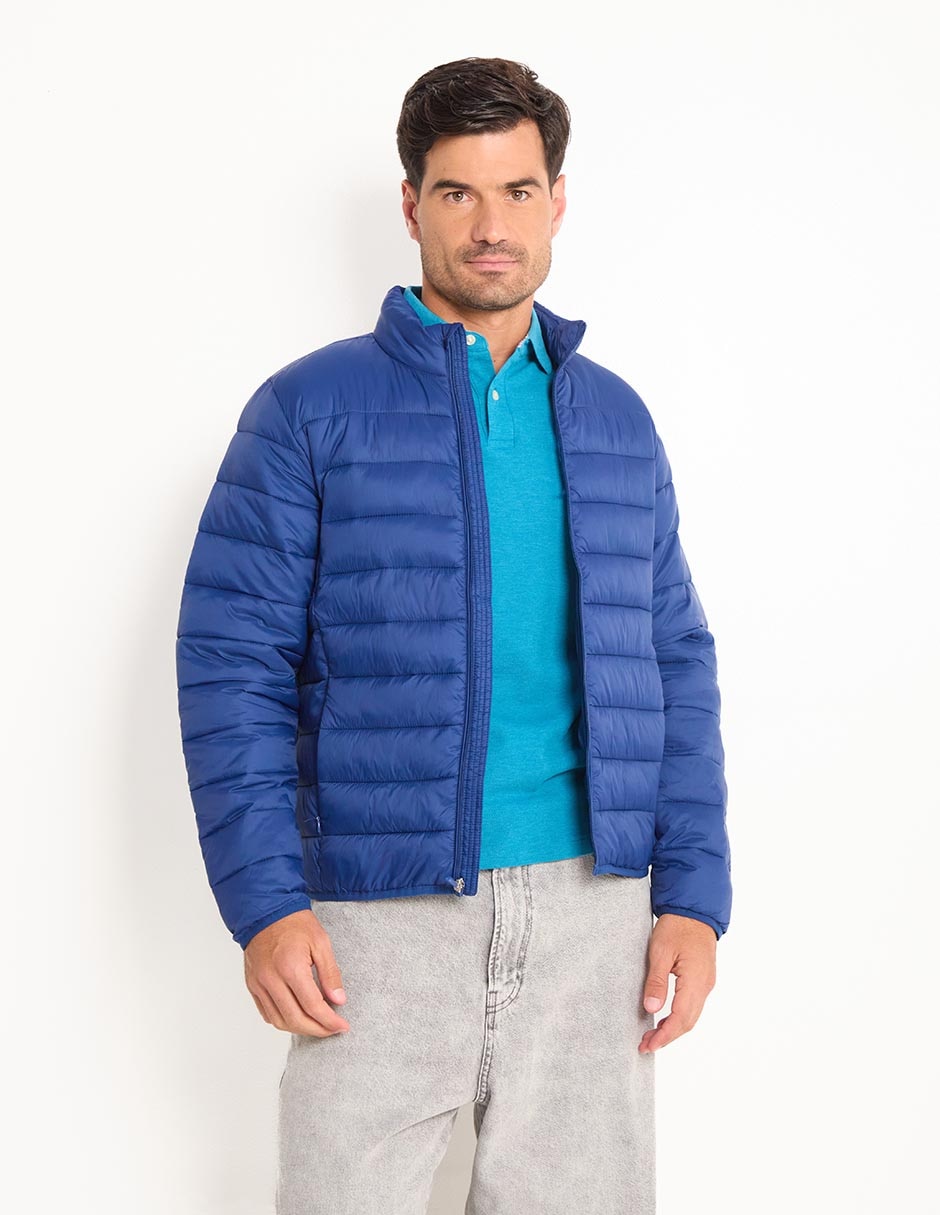 Chamarra acolchada con bolsillos para hombre Chamarra acolchada con bolsillos para hombre