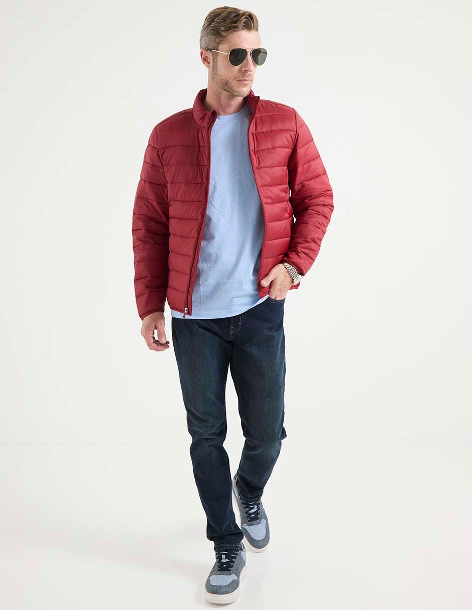 Chamarra acolchada capitonada para hombre 3