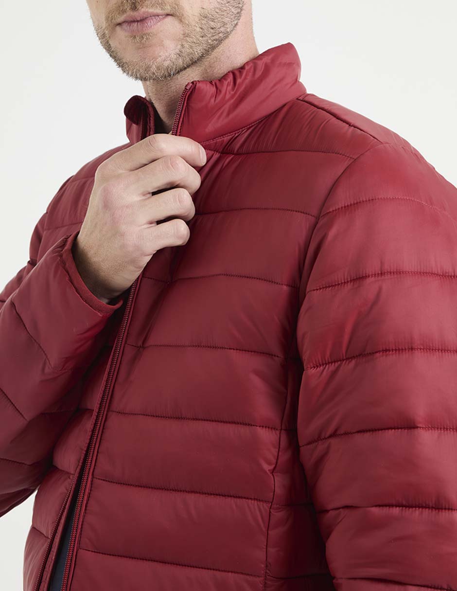 Chamarra acolchada capitonada para hombre 4