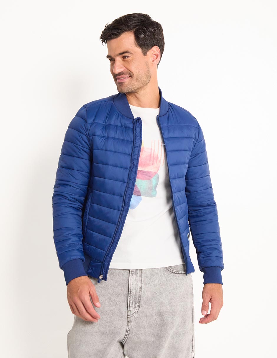 Chamarra bomber capitonada para hombre Chamarra bomber capitonada para hombre