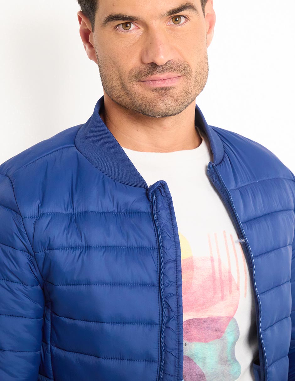 Chamarra bomber capitonada para hombre 3