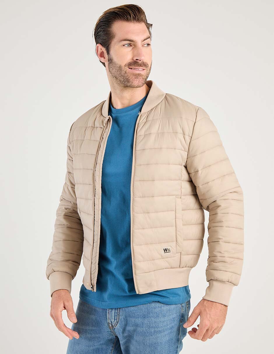 Chamarra capitonada con bolsillos para hombre Chamarra capitonada con bolsillos para hombre