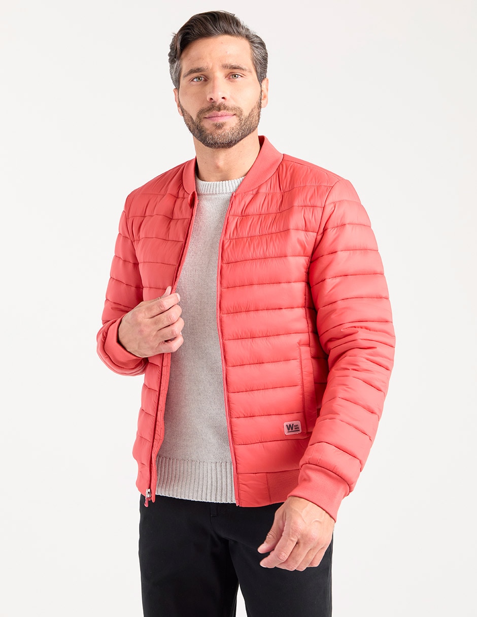 Chamarra capitonada con bolsillos para hombre Chamarra capitonada con bolsillos para hombre