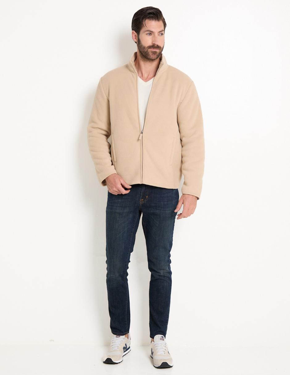 Chamarra casual con bolsillos para hombre