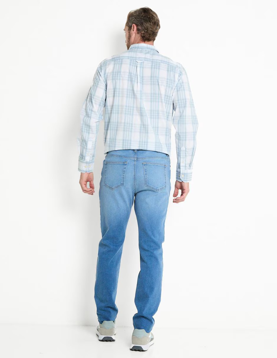 Jeans slim weekend deslavado para hombre