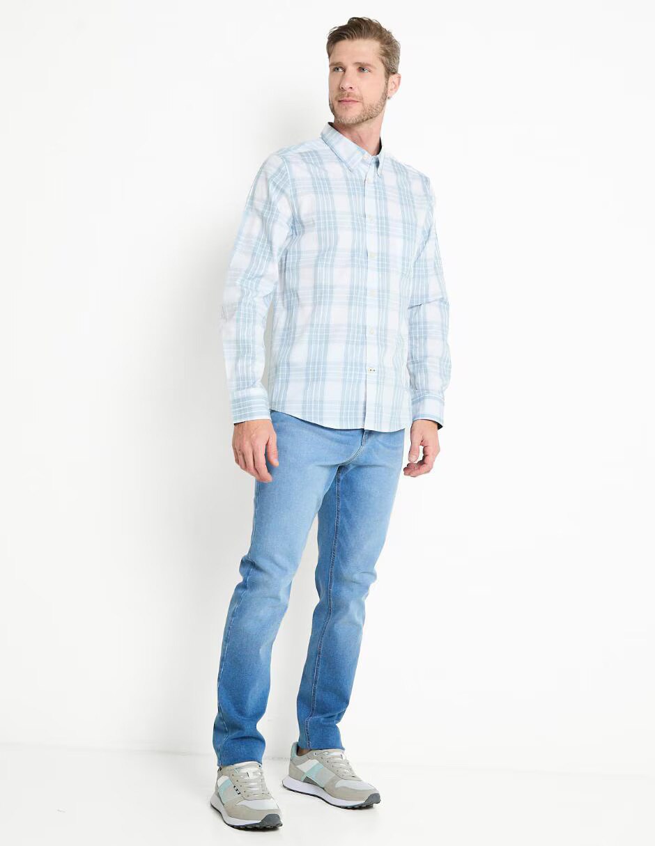 Jeans slim deslavado para hombre 3