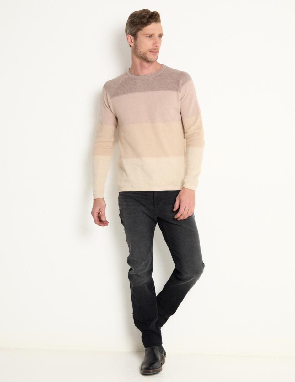 Jeans straight lavado obscuro para hombre 3