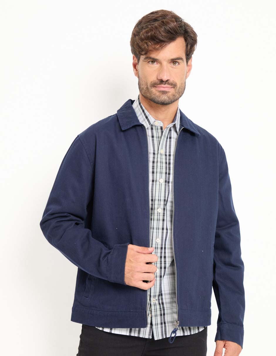 Chamarra casual con bolsillos para hombre Chamarra casual con bolsillos para hombre