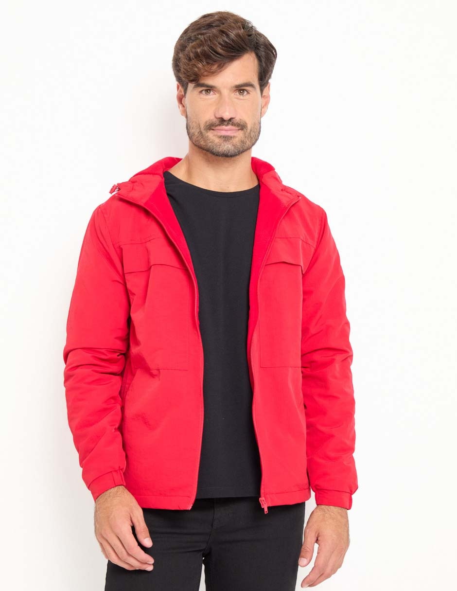 Chamarra casual con bolsillos para hombre Chamarra casual con bolsillos para hombre