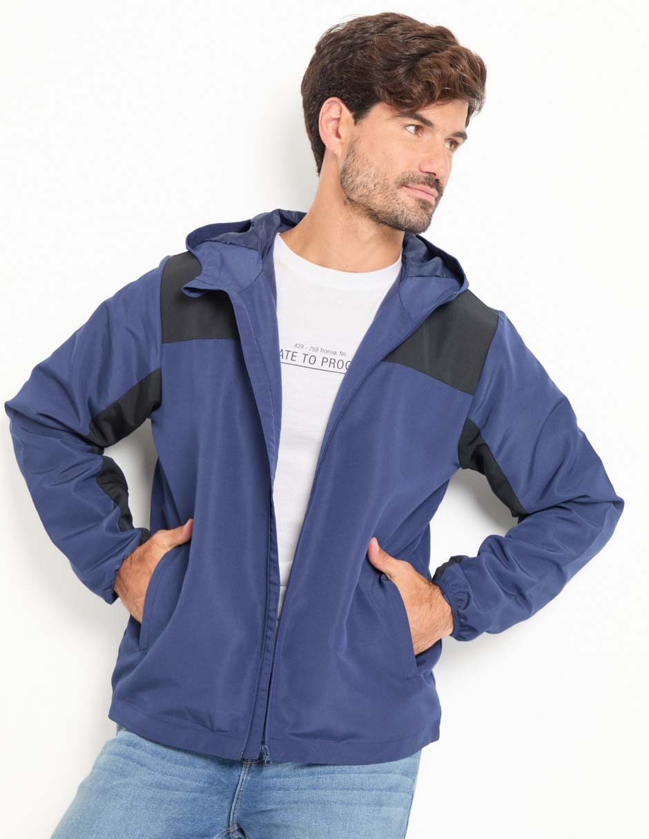 Chamarra casual con capucha para hombre Chamarra casual con capucha para hombre