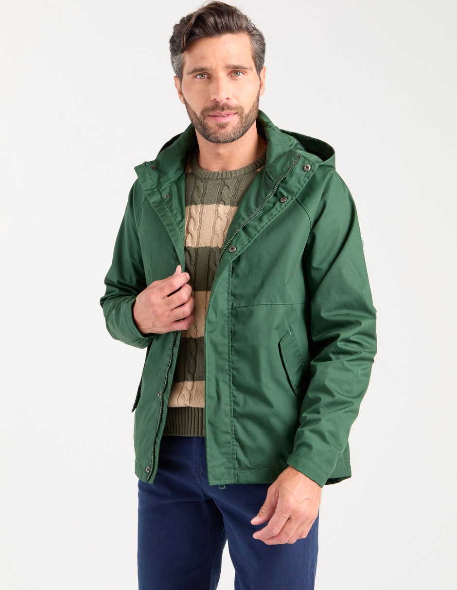 Chamarra parka con bolsillos para hombre Chamarra parka con bolsillos para hombre
