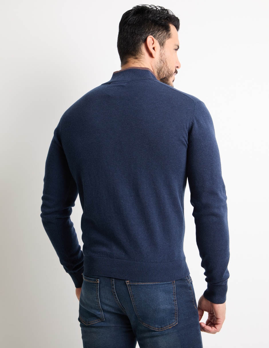 Suéter cuello con cierre para hombre 5
