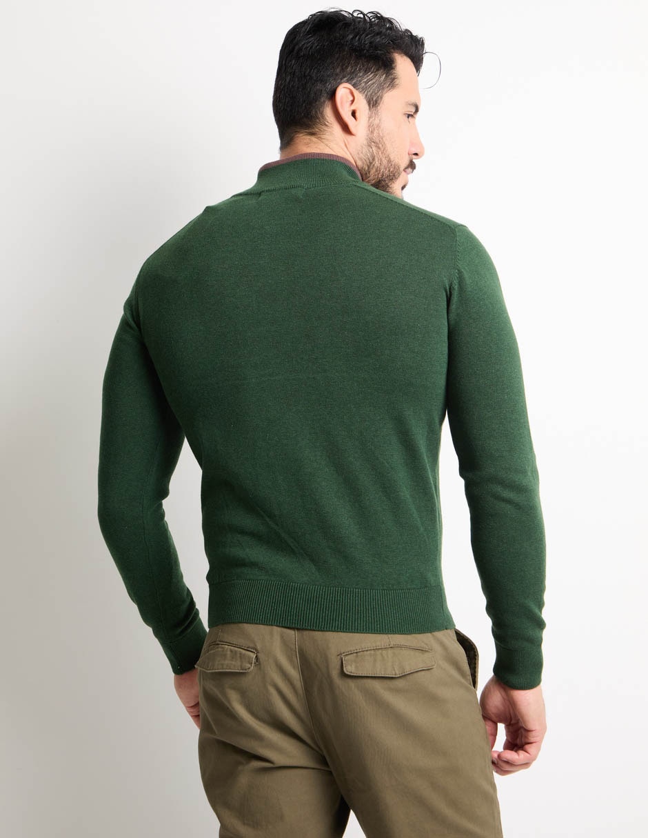 Suéter cuello con cierre para hombre 5