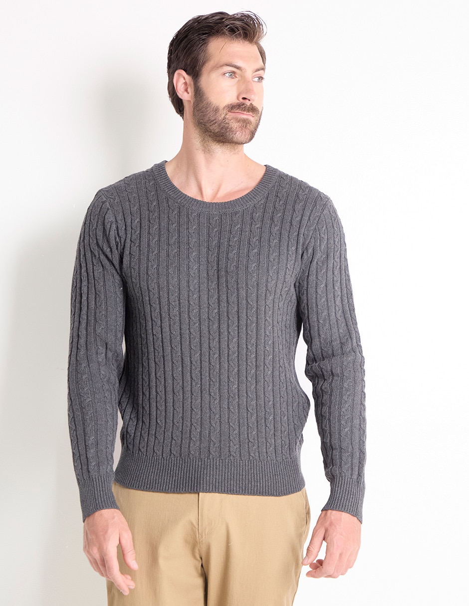 Suéter cuello redondo para hombre Suéter cuello redondo para hombre