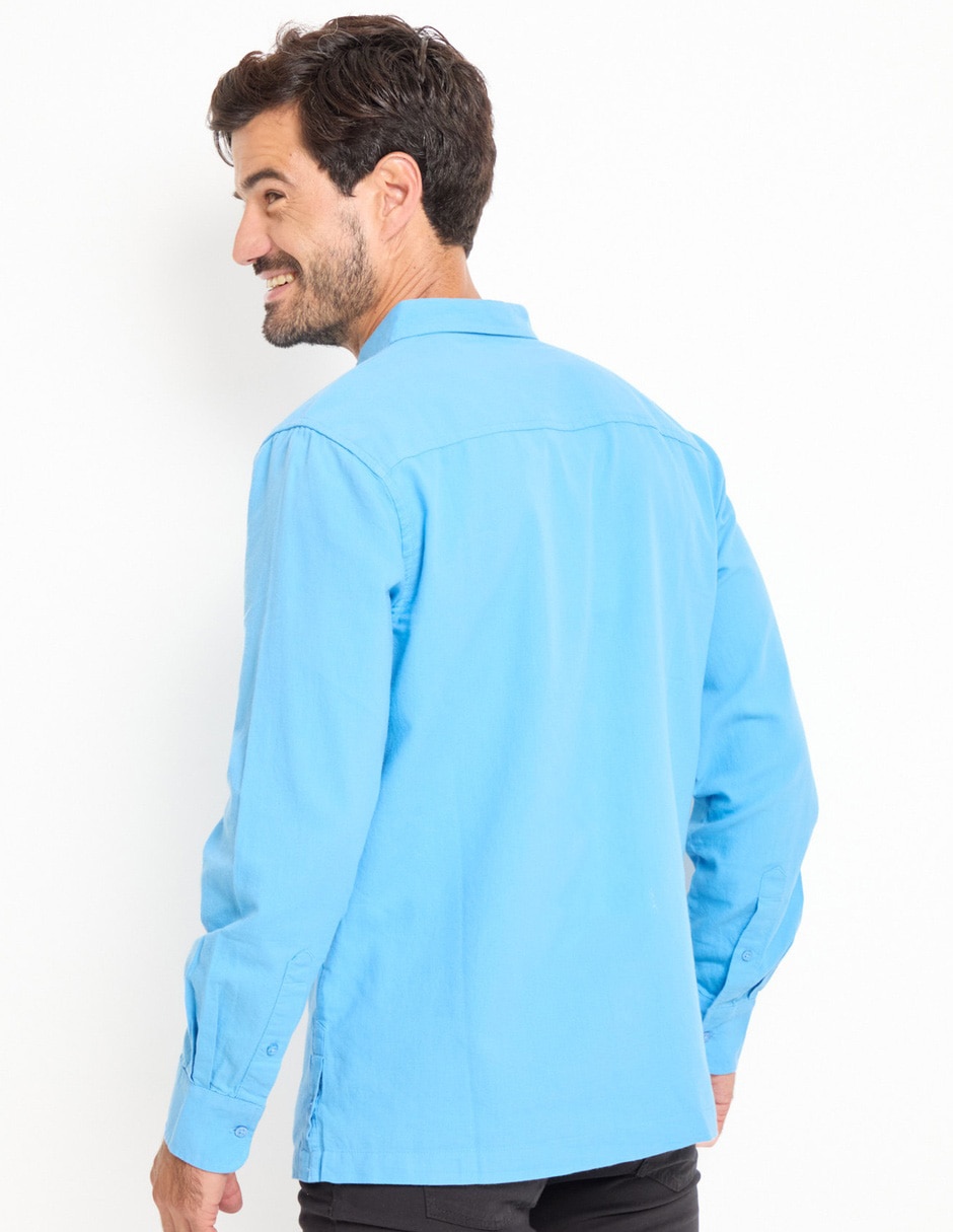 Camisa casual Weekend de algodón manga larga para hombre