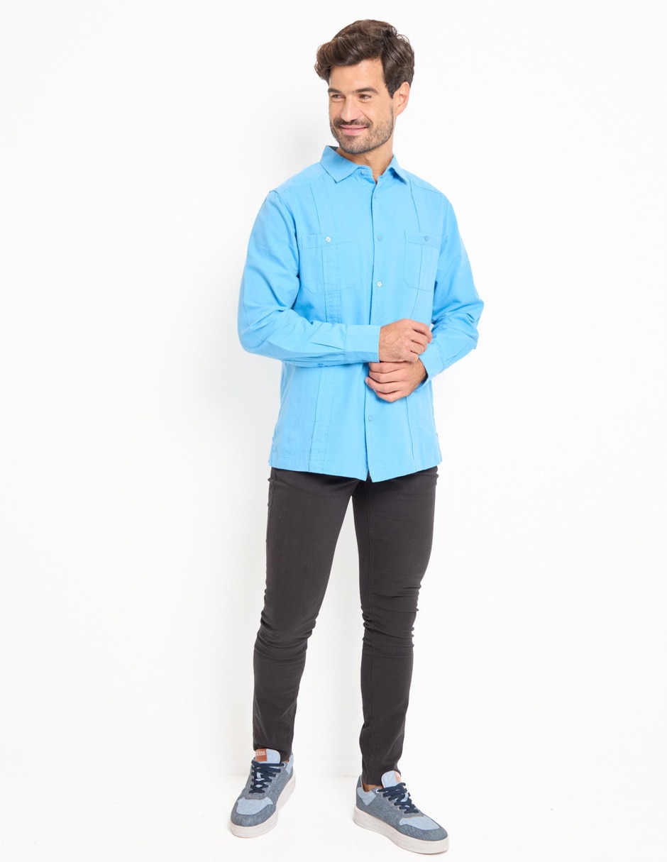 Camisa casual Weekend de algodón manga larga para hombre