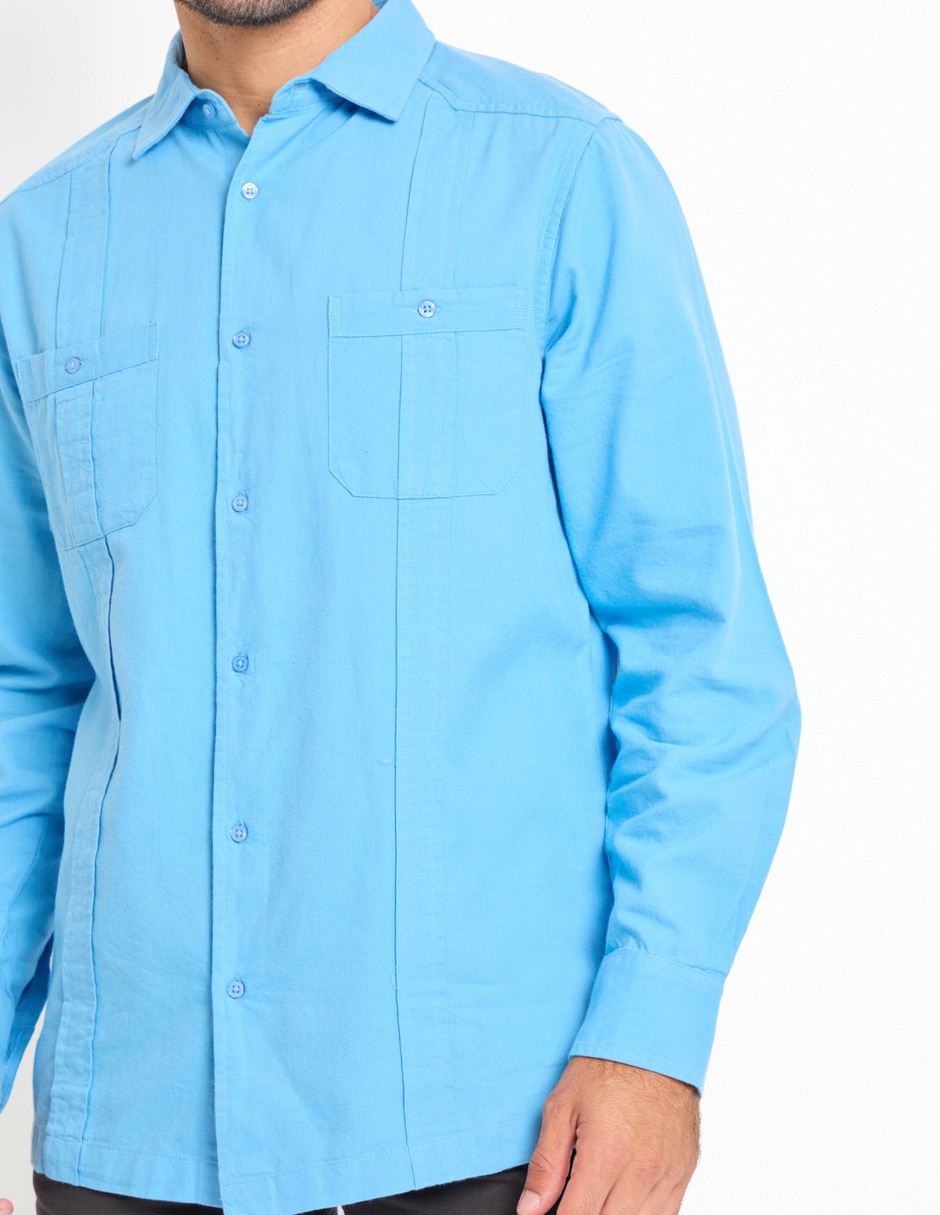 Camisa casual Weekend de algodón manga larga para hombre