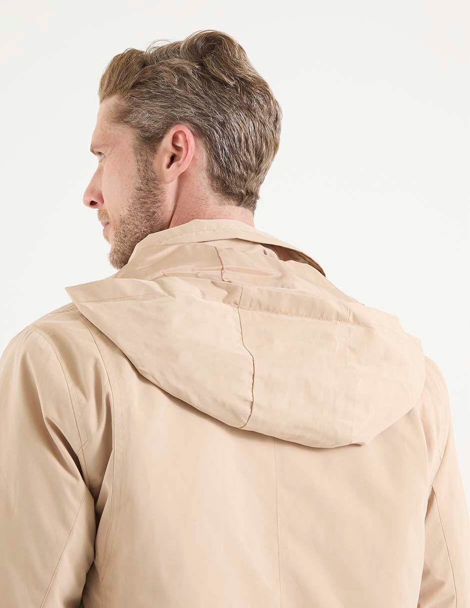 Chamarra cazadora con capucha para hombre 6