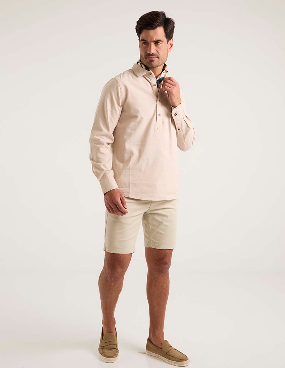Camisa casual de algodón manga larga para hombre 3