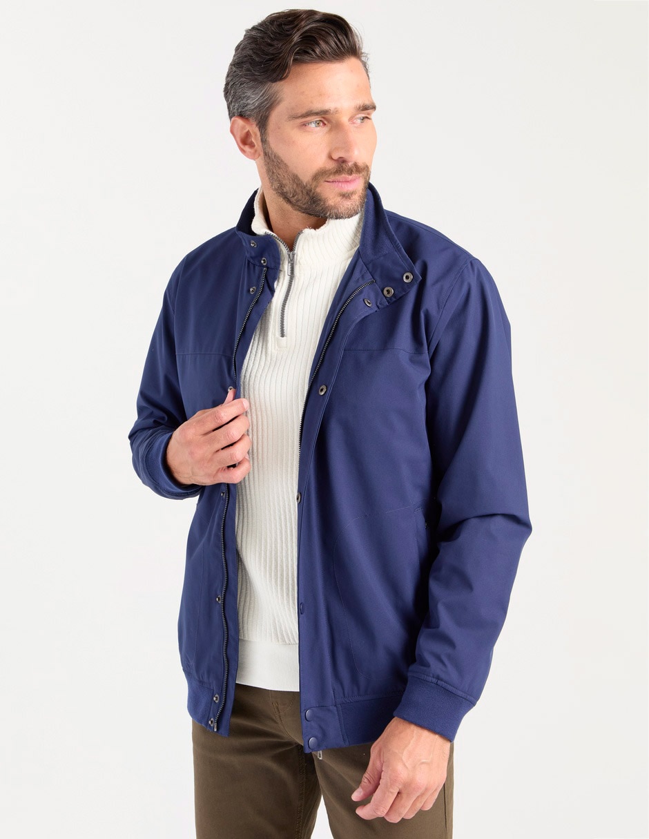 Chamarra bomber con bolsillos para hombre Chamarra bomber con bolsillos para hombre