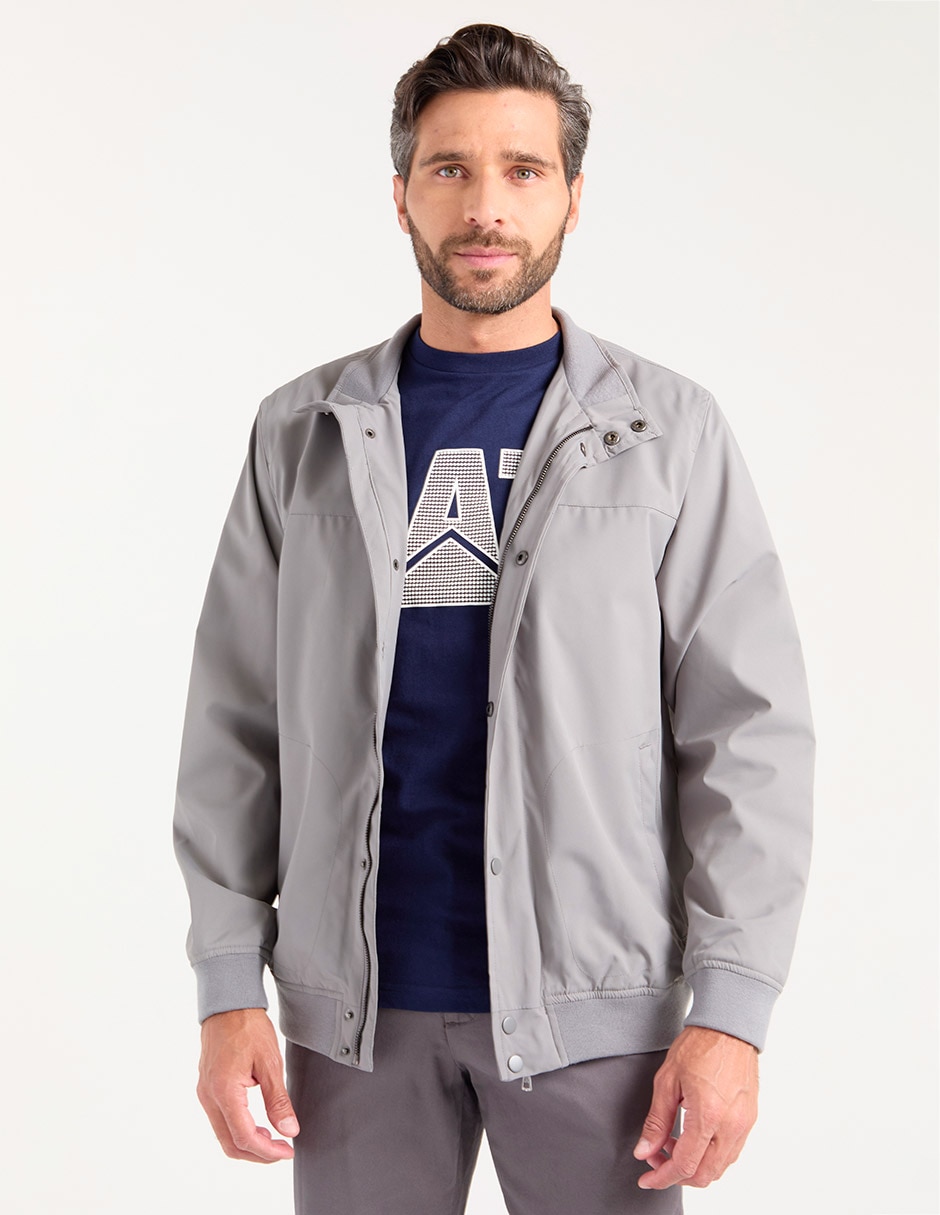 Chamarra bomber con bolsillos para hombre Chamarra bomber con bolsillos para hombre