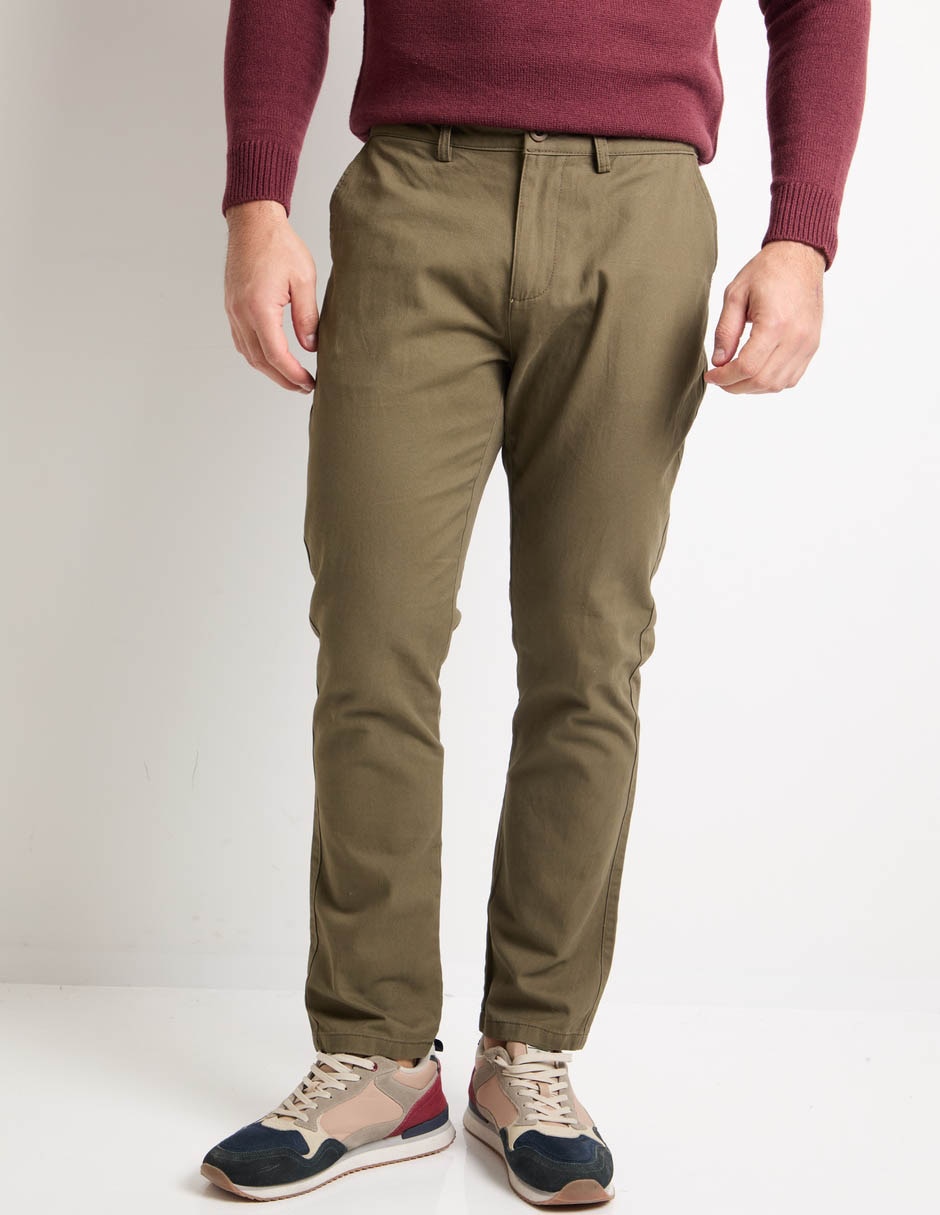 Pantalón chino recto para hombre Pantalón chino recto para hombre