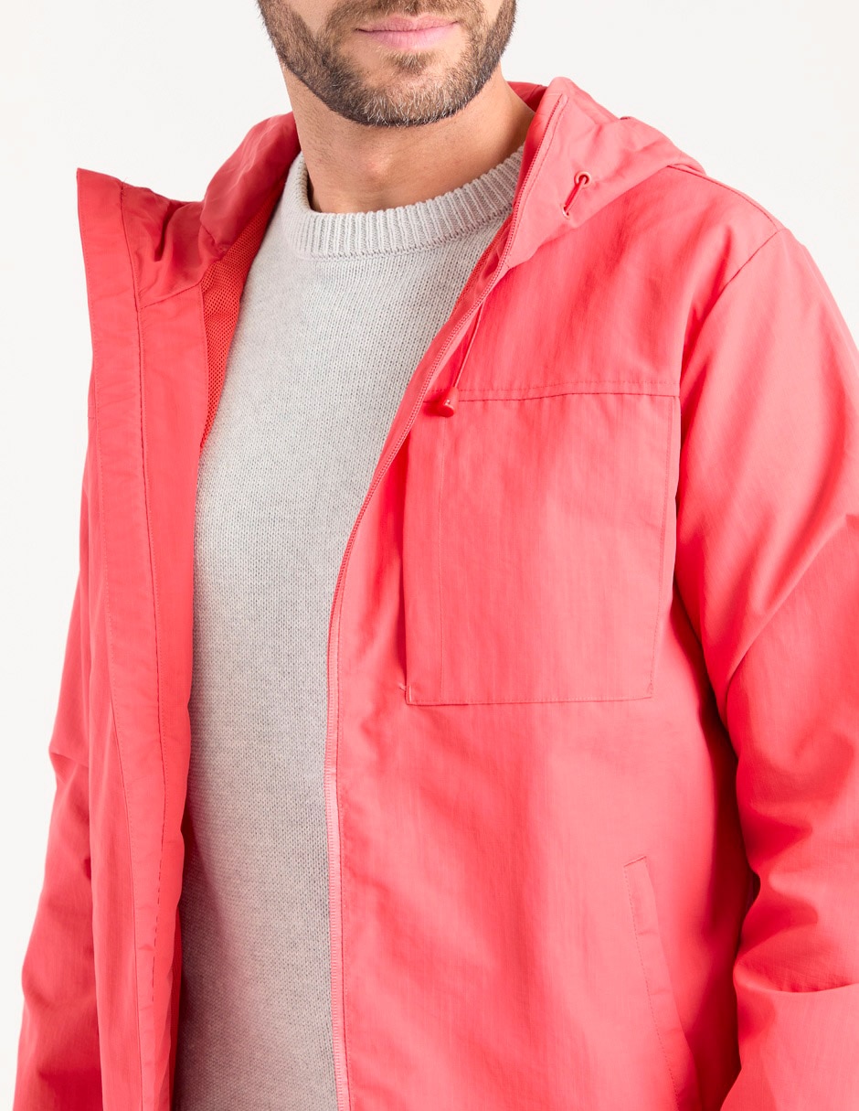 Chamarra parka con capucha para hombre 4