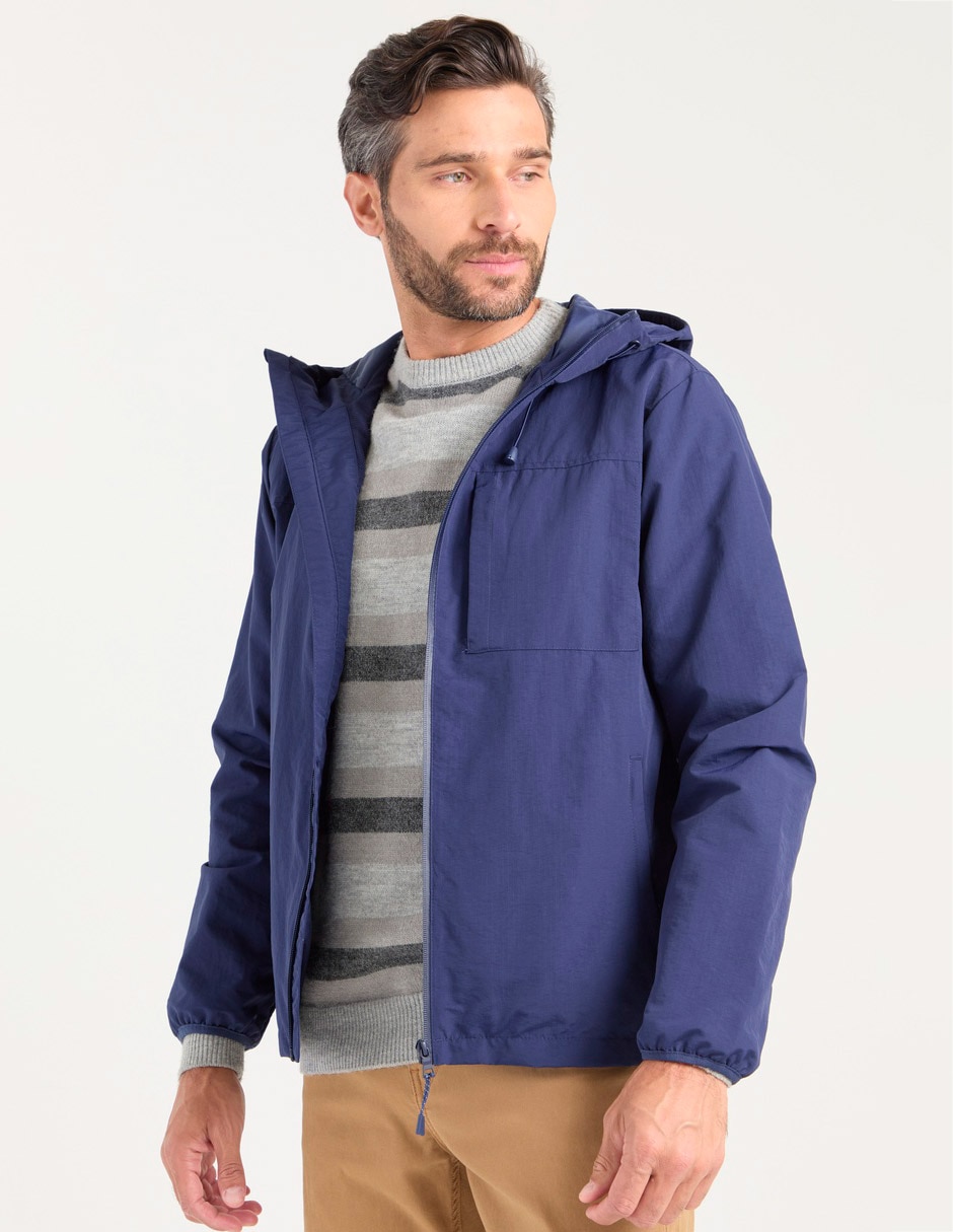 Chamarra parka con capucha para hombre Chamarra parka con capucha para hombre
